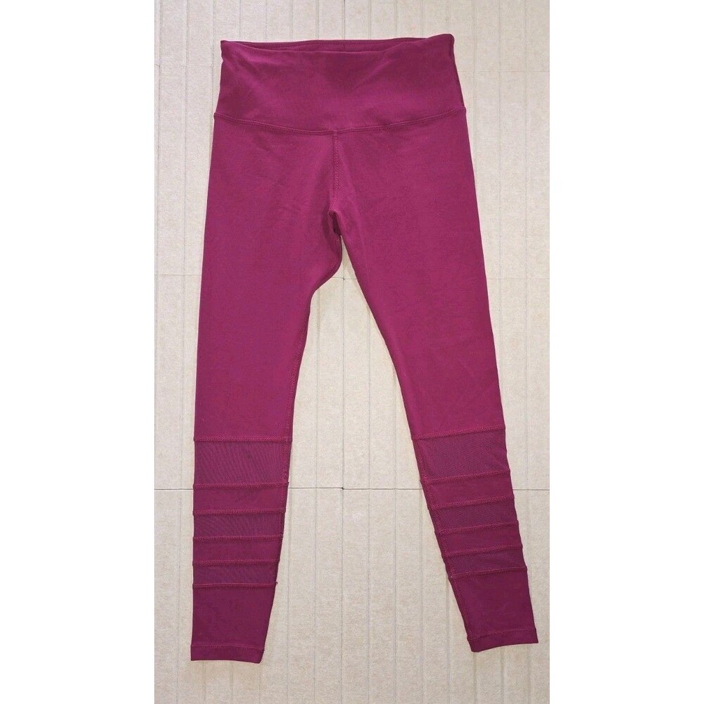 Lorna Jane Yoga Workout Women’s High-Rise 7/8 Ankle Leggings Pink S Compression